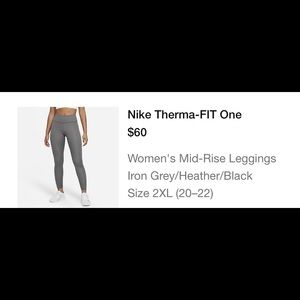 Nike therma dry leggings